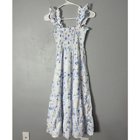 Hill House Ellie Nap Dress Blue Botanical Size XS - Picture 2 of 7